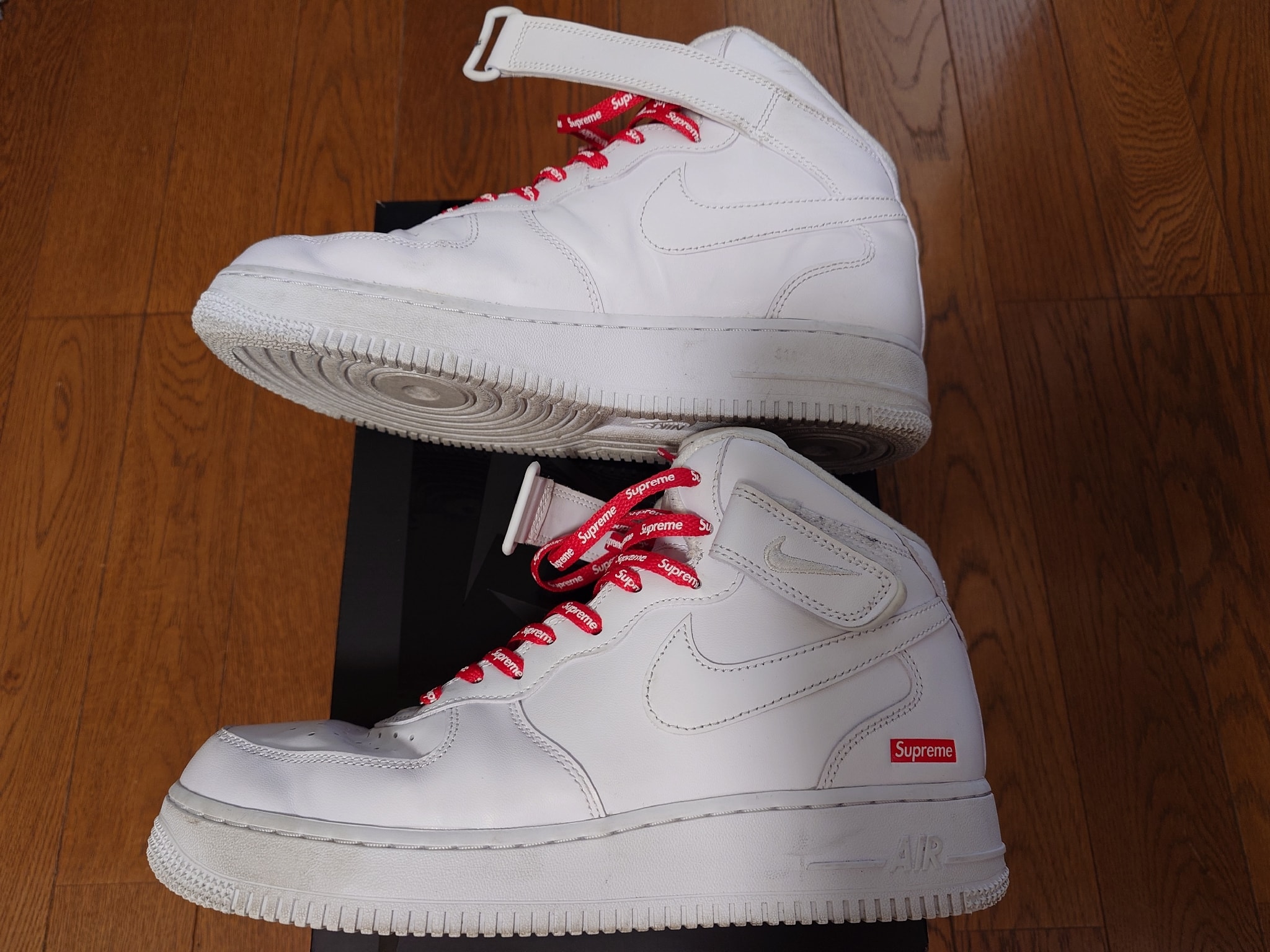 Supreme × Nike Air Force 1 Mid "White" FW24