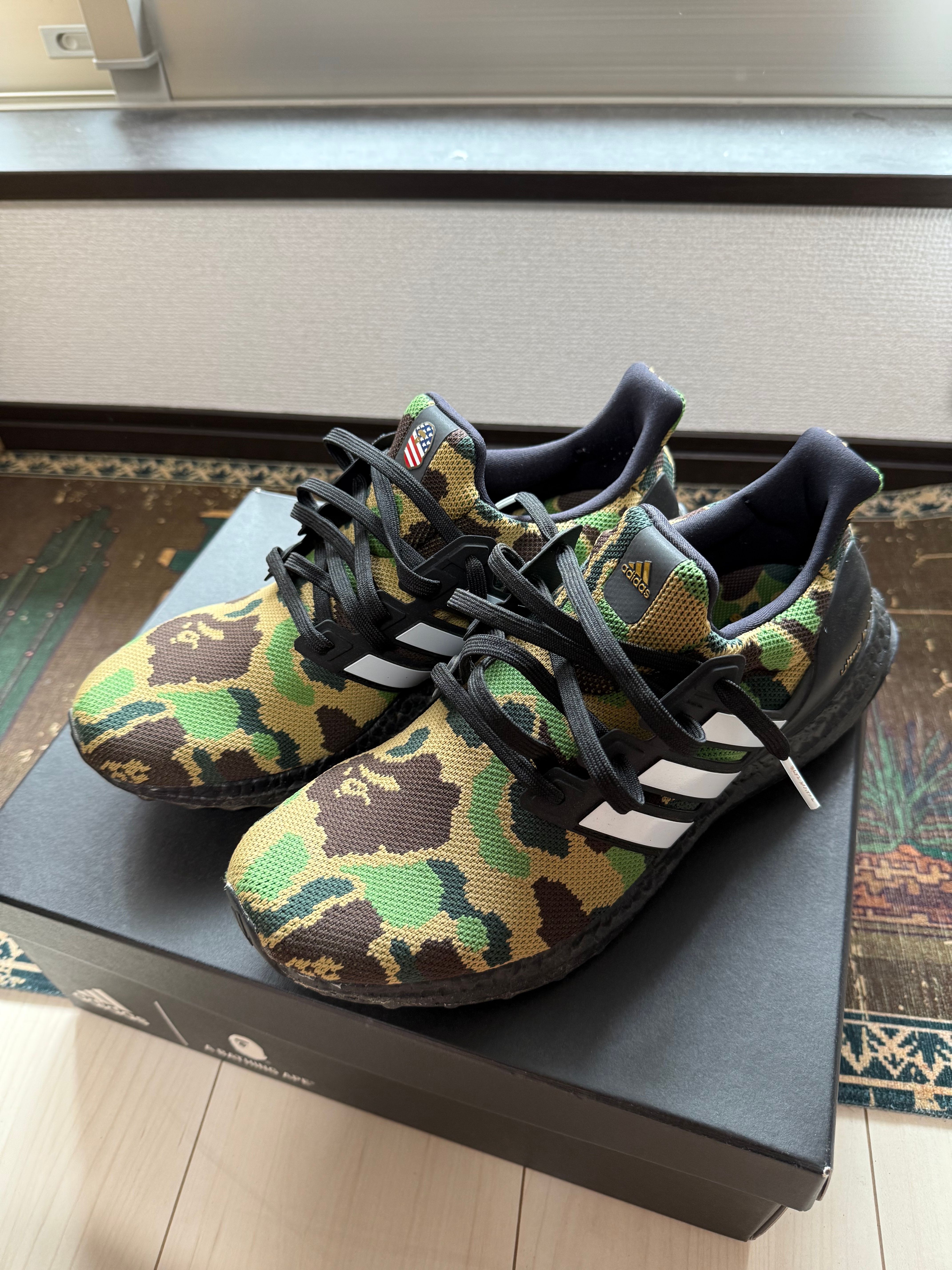 ア ベイジング エイプ × アディダス ウルトラ ブースト "グリーン"