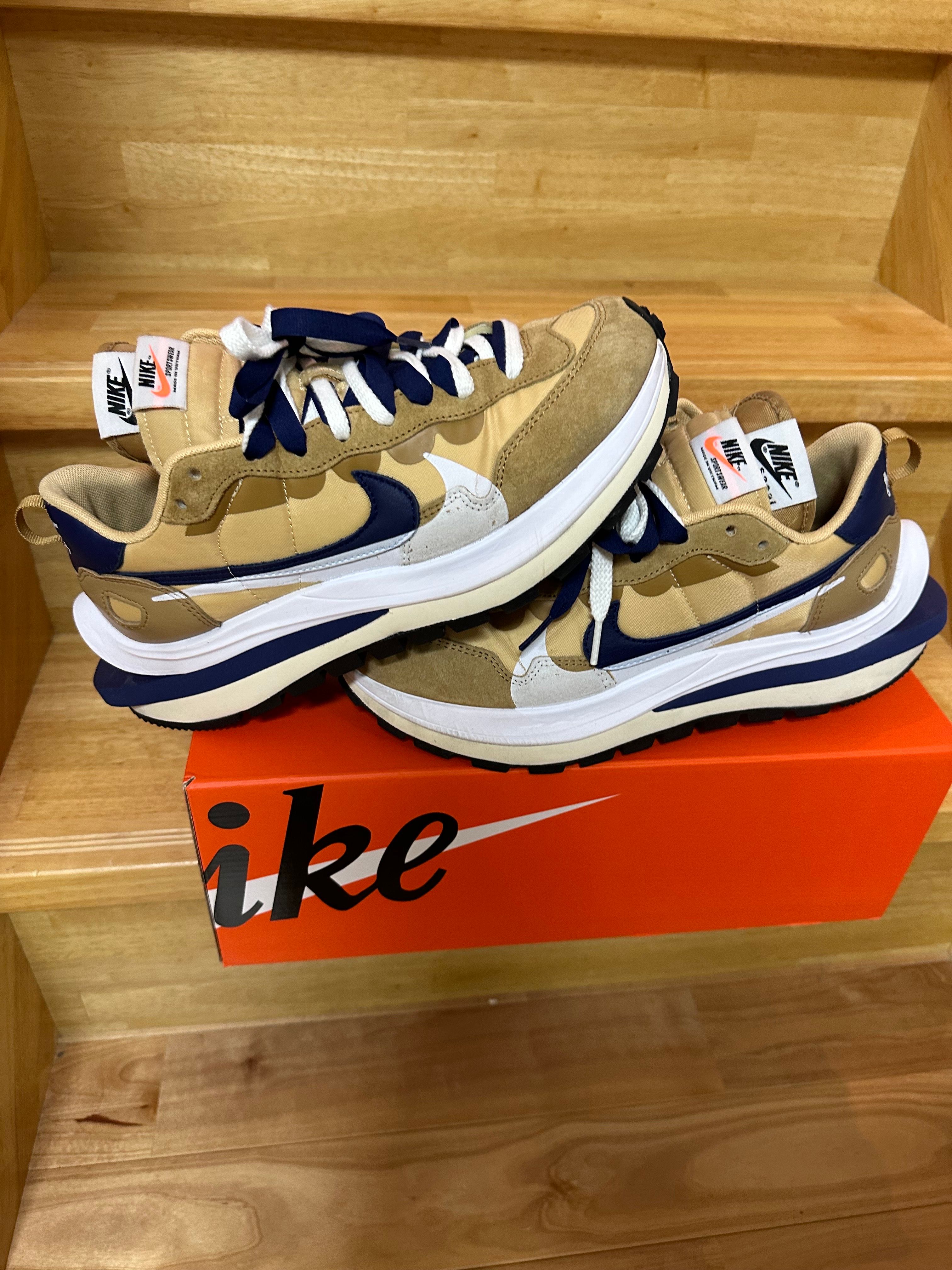 Sacai × Nike Vapor Waffle "Sesame And Blue Void"