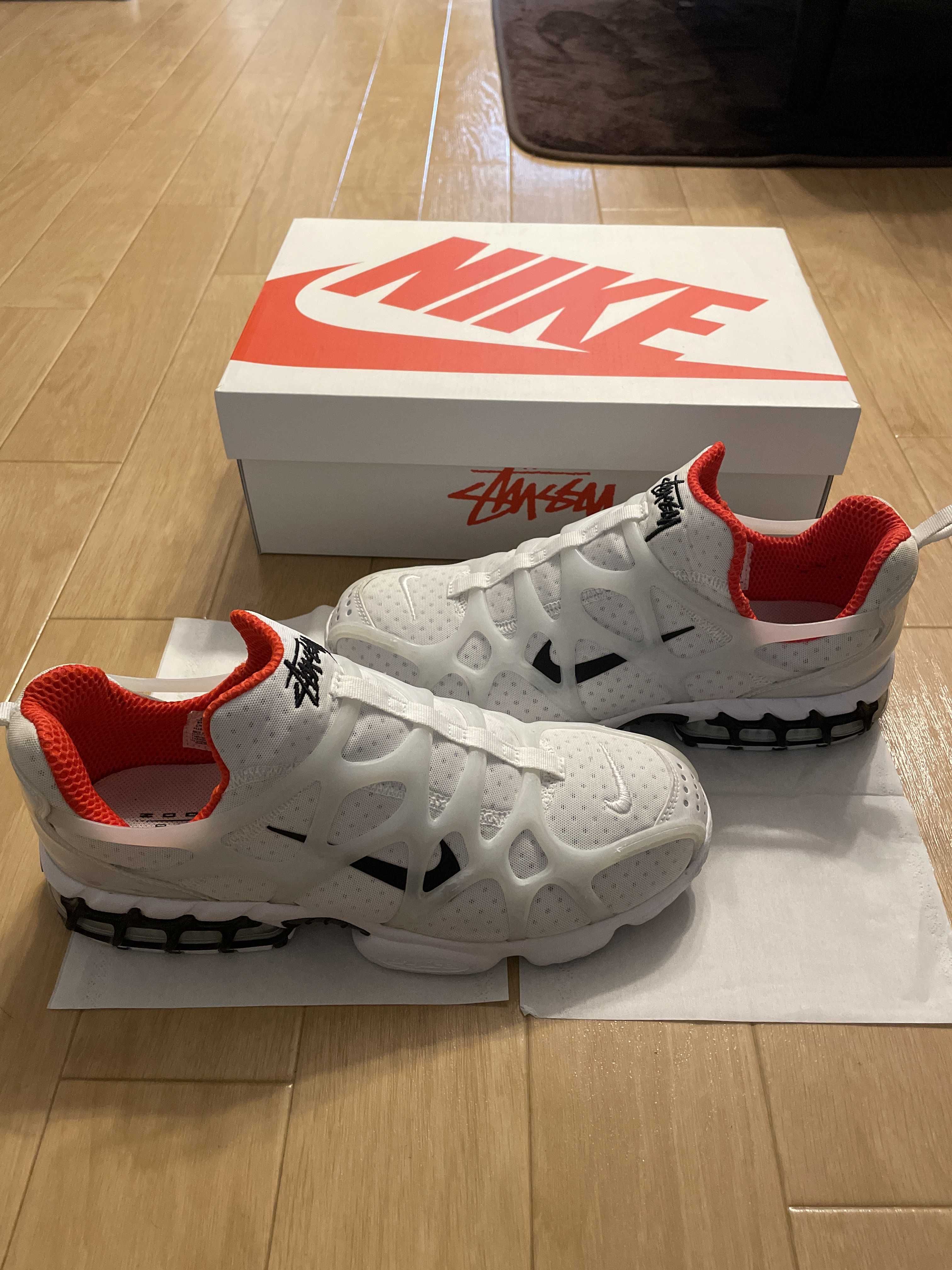 Stussy × Nike Air Zoom Kukini "White/Red"