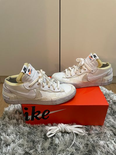 sacai × Nike Blazer Low "White Patent Leather"