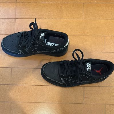 Travis Scott × Nike Air Jordan 1 Low OG SP "Black Phantom"