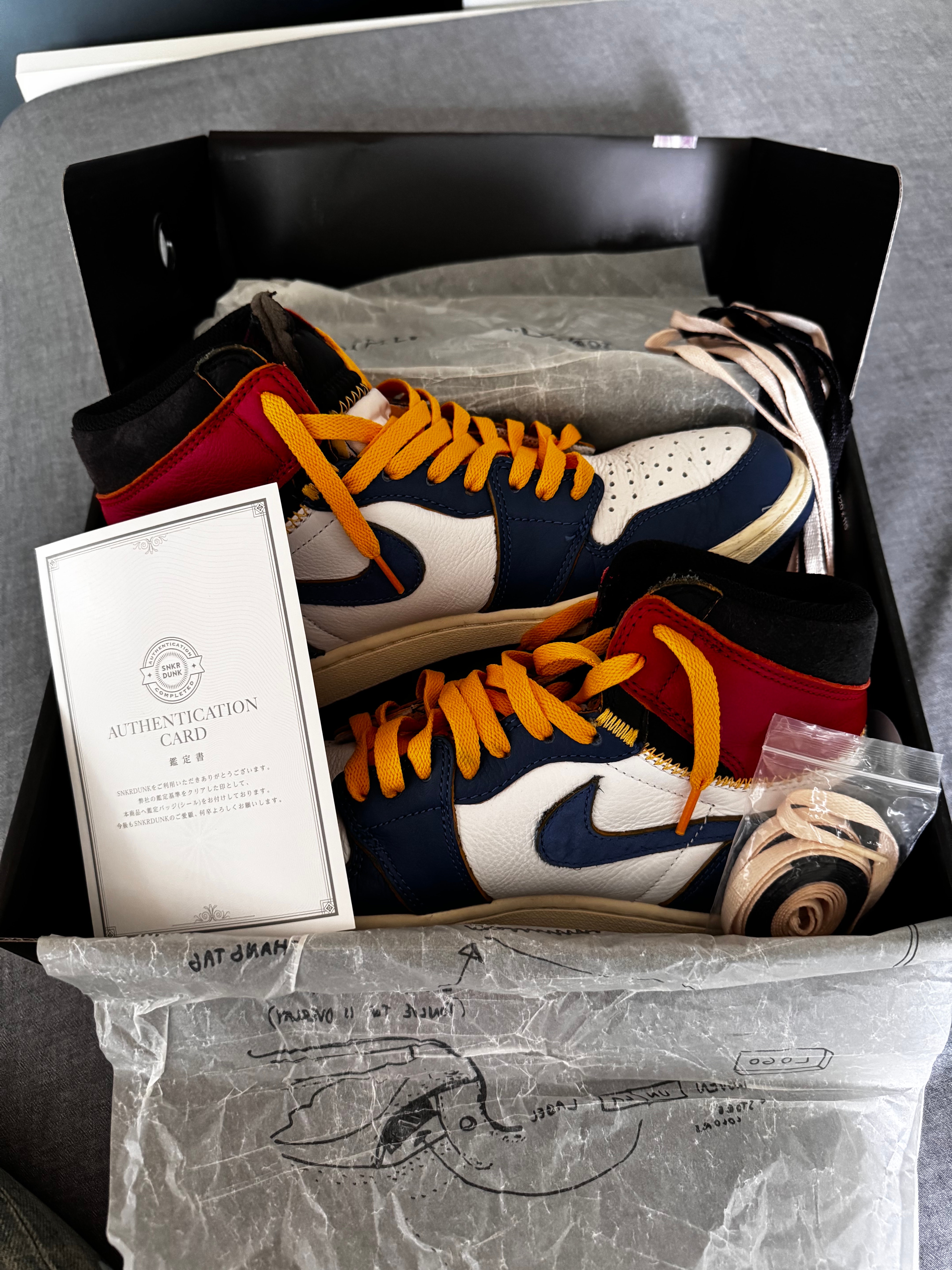 Union × Nike Air Jordan 1 Retro High OG NRG "Storm Blue/Varsity Red"