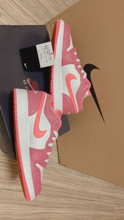 Nike GS Air Jordan 1 Low "Desert Berry/White/Coral Chalk"
