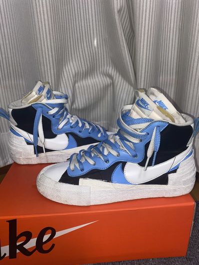 sacai × NIKE BLAZER MID "BLACK / BLUE"