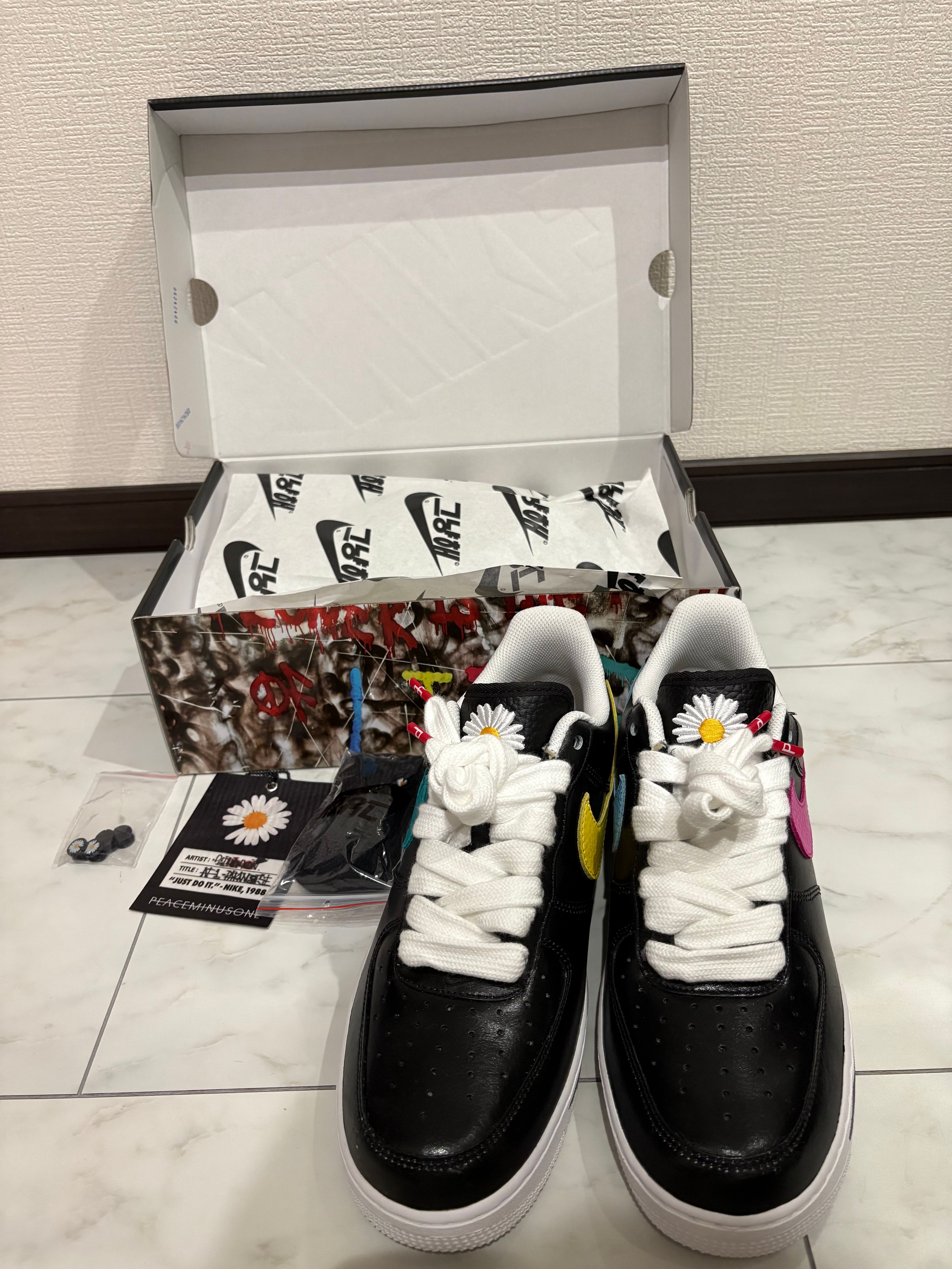 PEACEMINUSONE × Nike Air Force 1 Low '07 Para-Noise 3.0 "Black and Multi-Color" / G-DRAGON