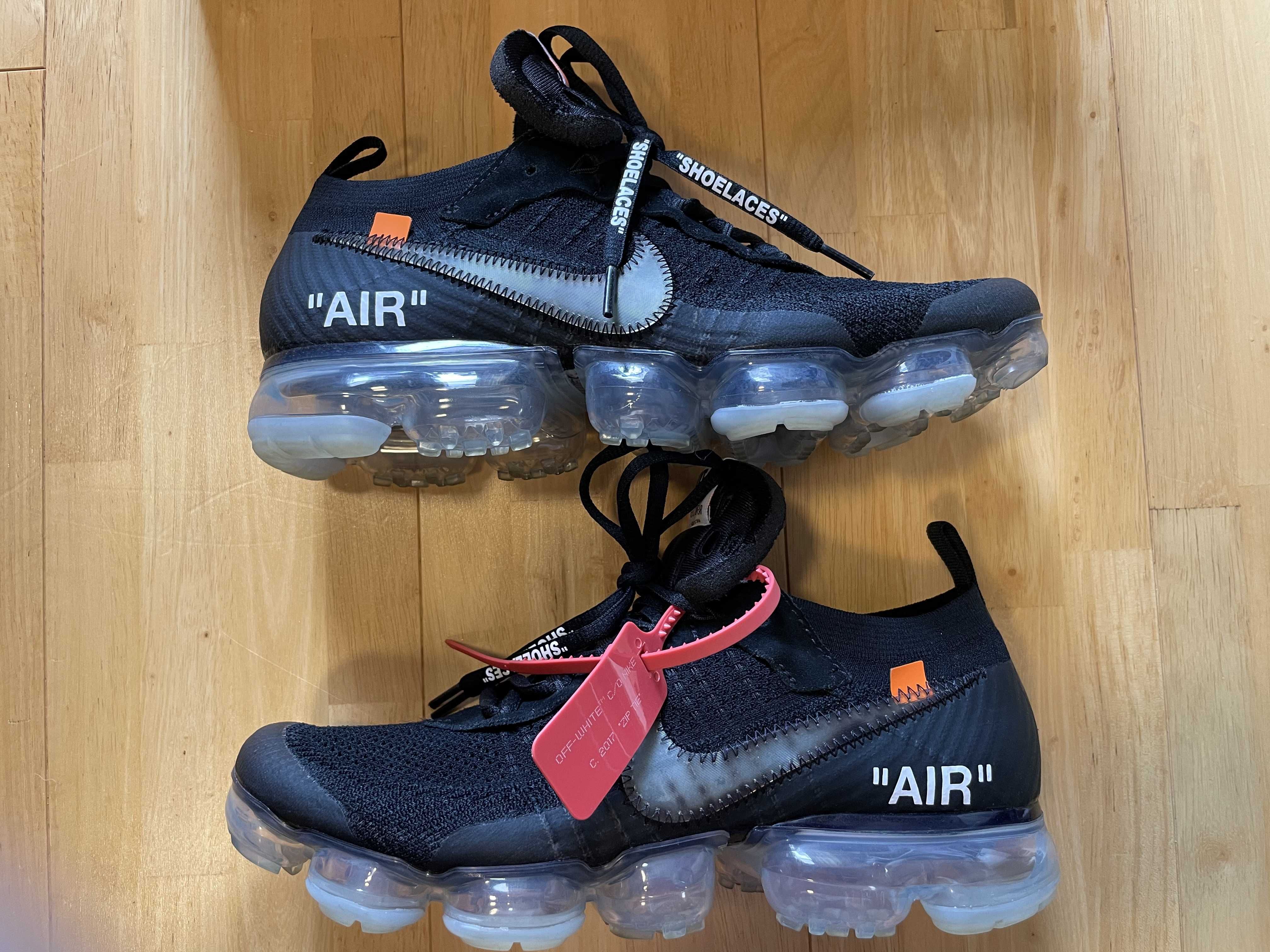 Off-White × Nike Air Vapormax "Black/Total Orange/Clear"