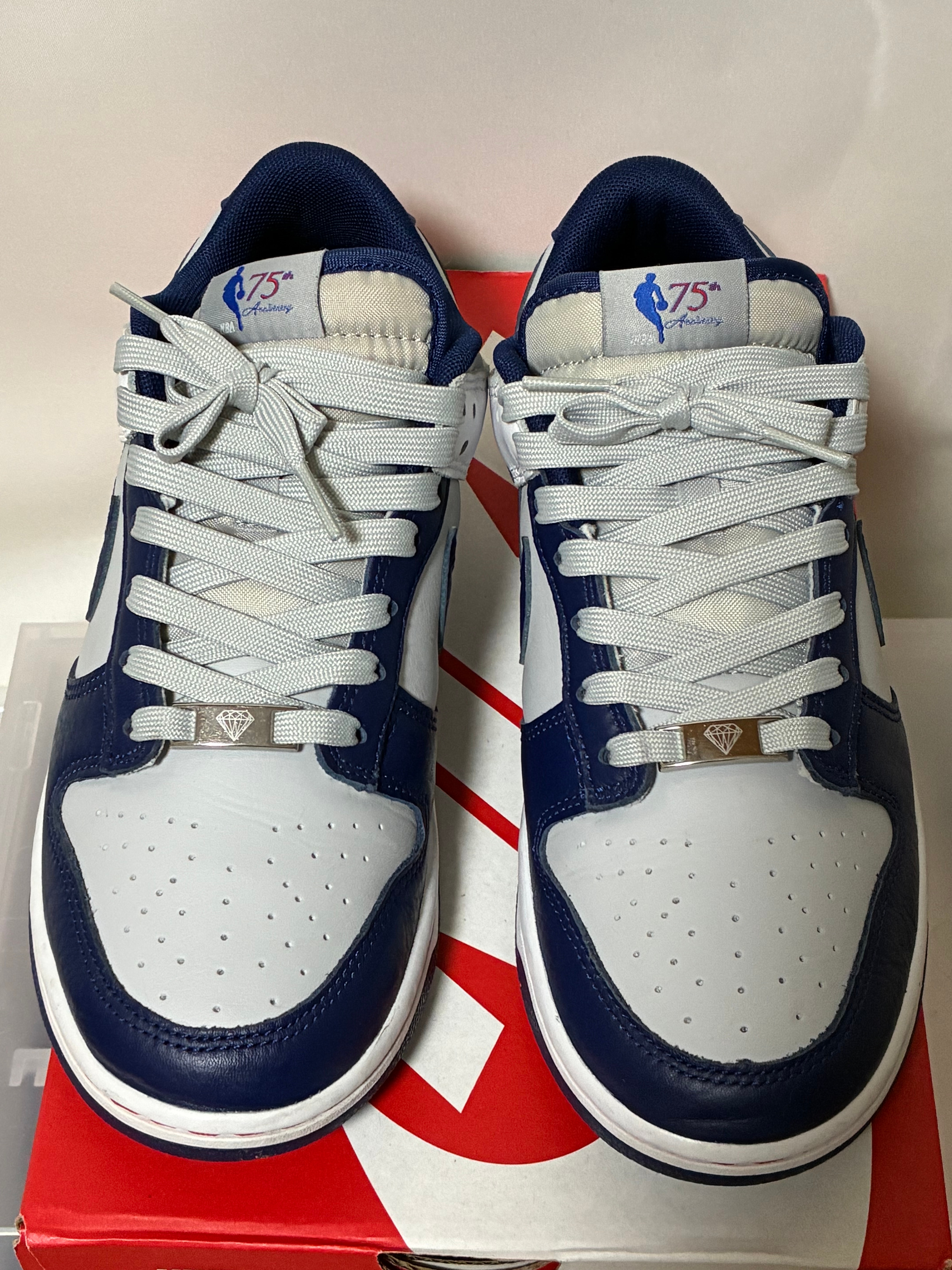 NBA × Nike Dunk Low EMB 75th Anniversary "Nets"