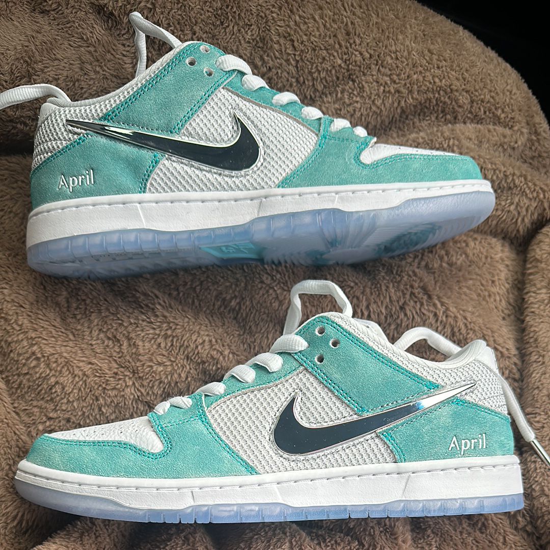 APRIL SKATEBOARDS × Nike SB Dunk Low Pro QS "White and Multi-Color"