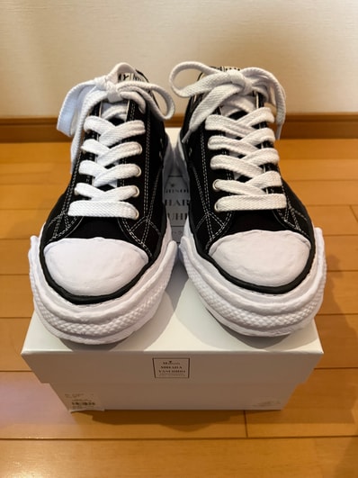 Maison MIHARA YASUHIRO PETERSON 23 OG Sole Canvas Low-top Sneaker "Black" (A11FW702)