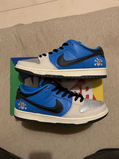 Instant Skateboards × Nike SB Dunk Low "Blue Hero"