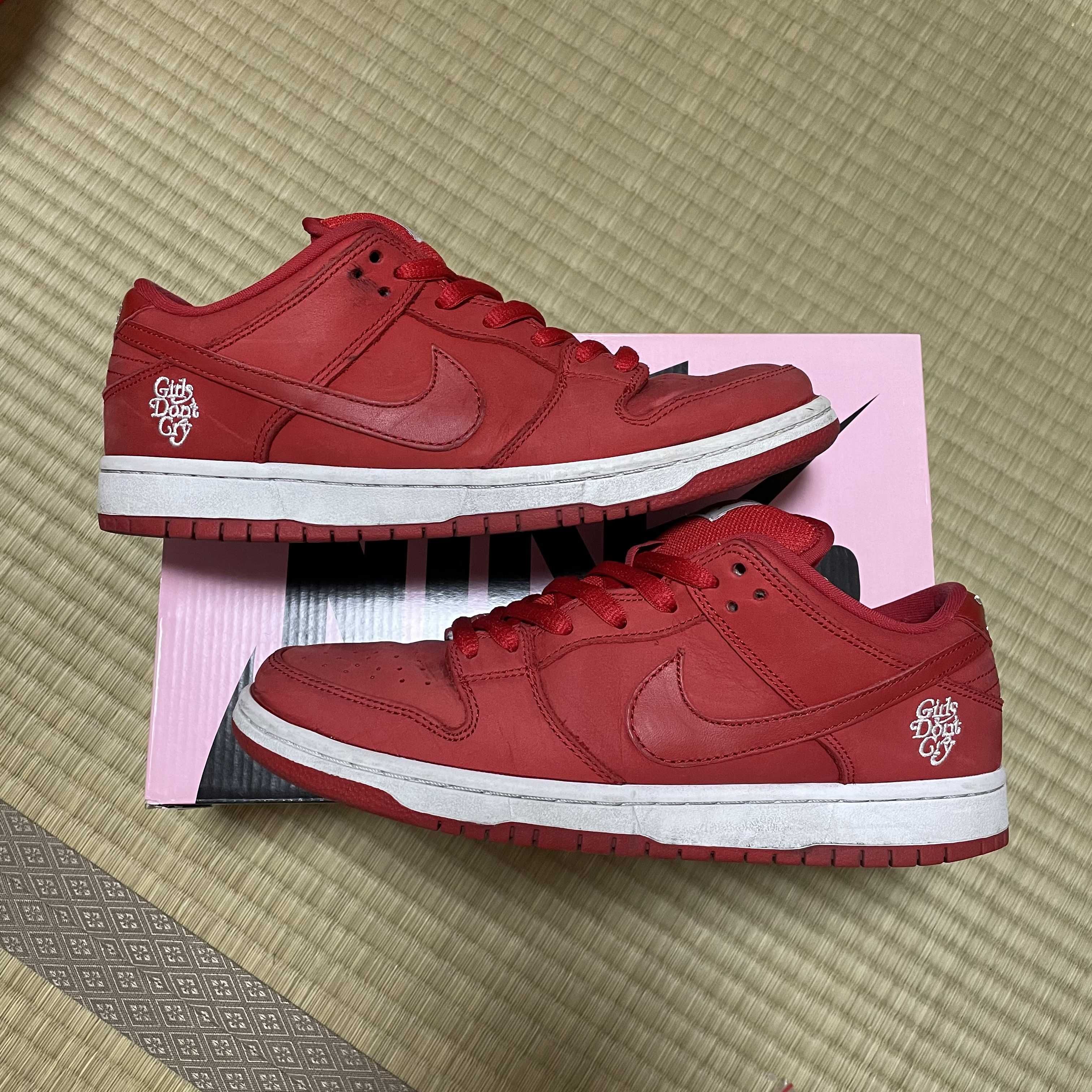 Girls Don't Cry × Nike SB Dunk Low Pro QS "Red" / VERDY