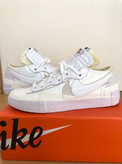 sacai × Nike Blazer Low "White Patent Leather"