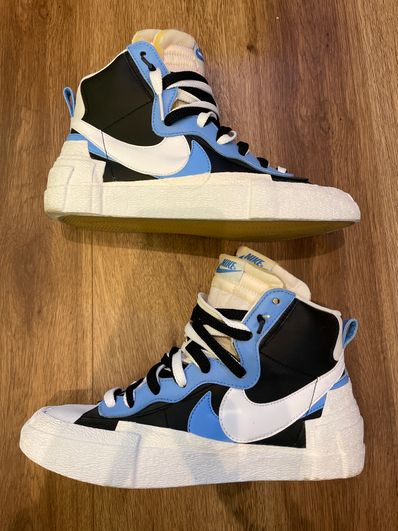 sacai × NIKE BLAZER MID "BLACK / BLUE"