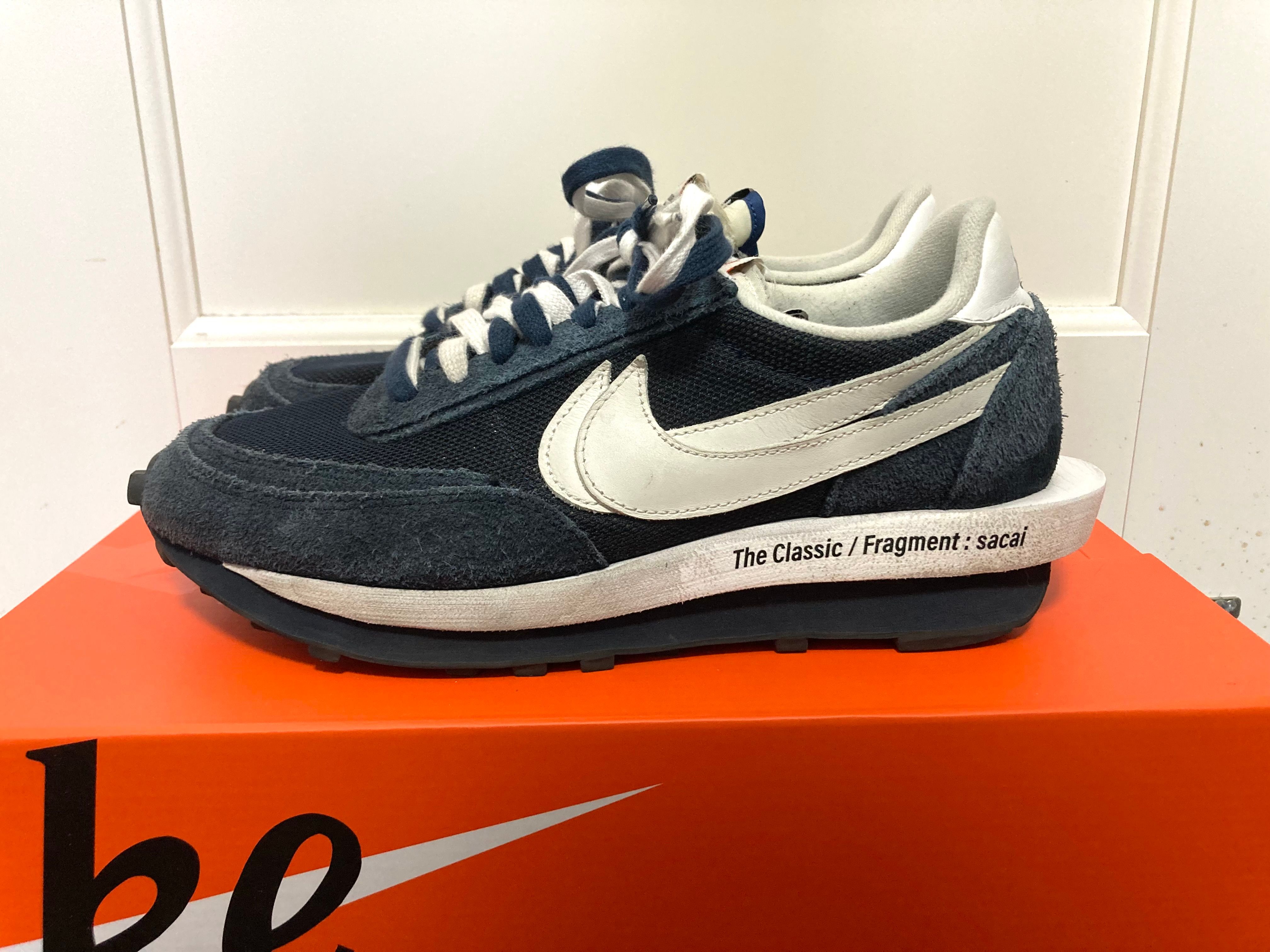 Fragment × sacai × Nike LD Waffle "Blackended Blue"