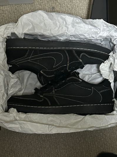 Travis Scott × Nike Air Jordan 1 Low OG SP "Black Phantom"