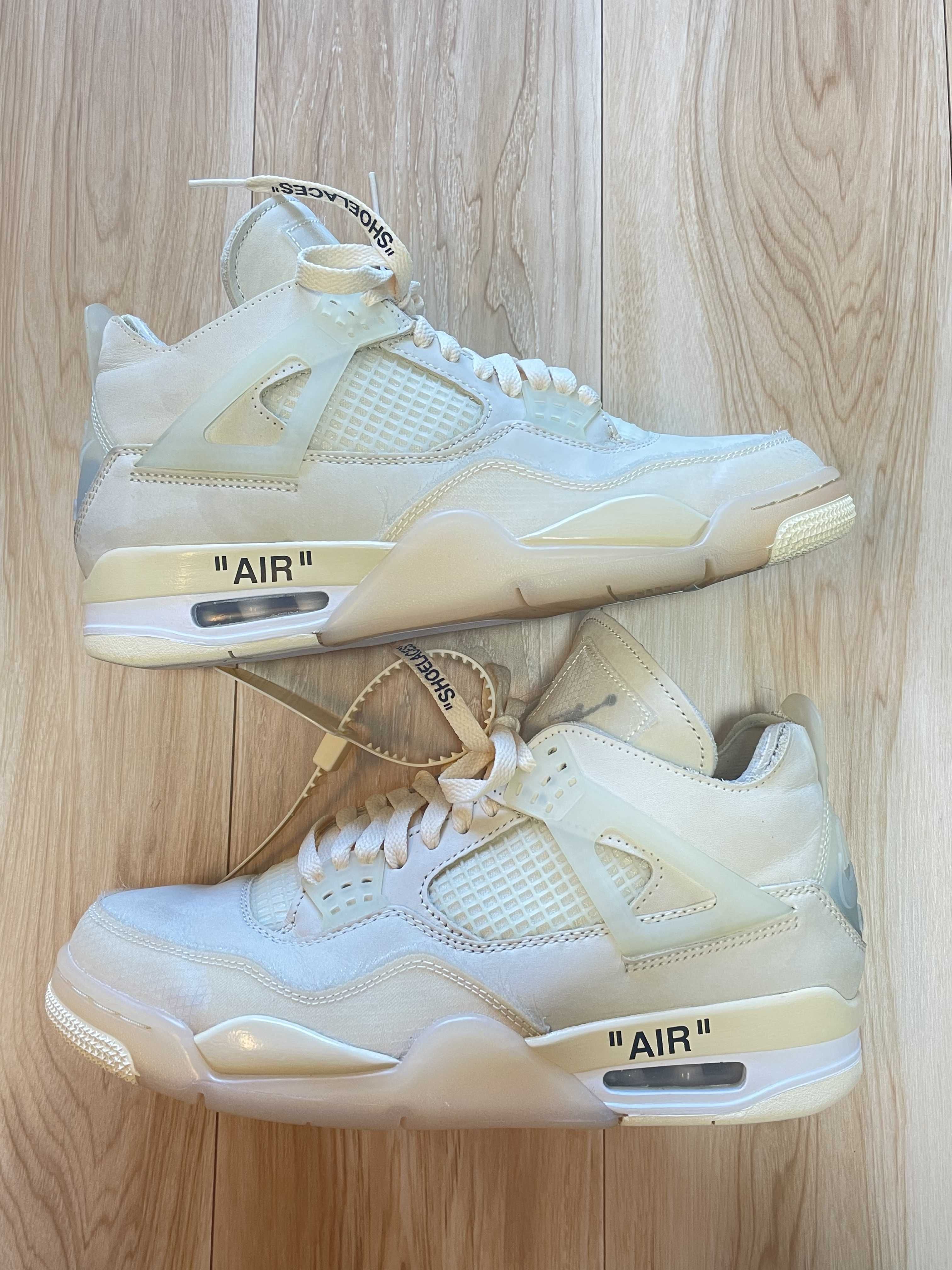 Off-White × Nike Women's Air Jordan 4 SP "Sail"