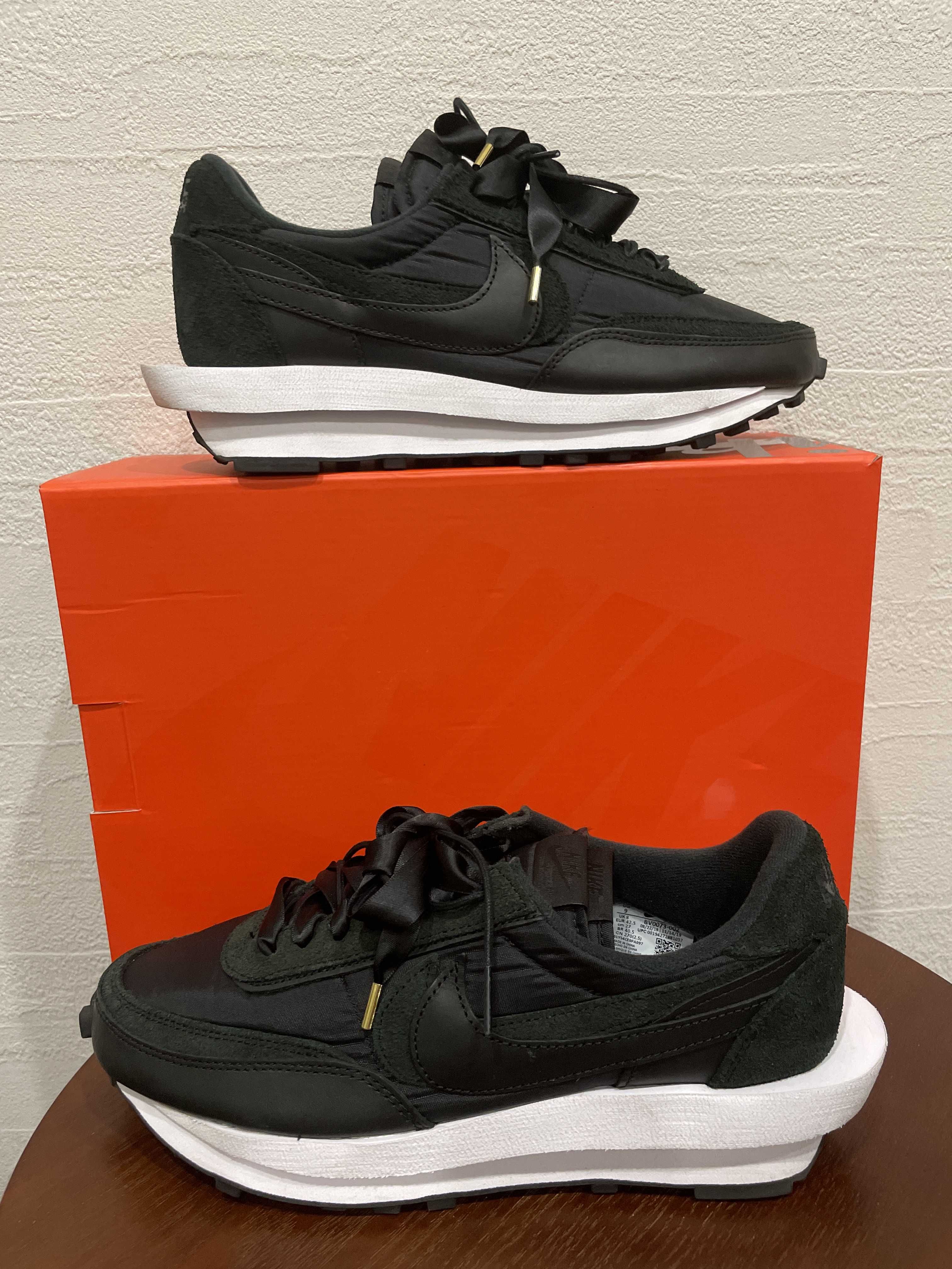 sacai × Nike LDV Waffle "Triple Black"