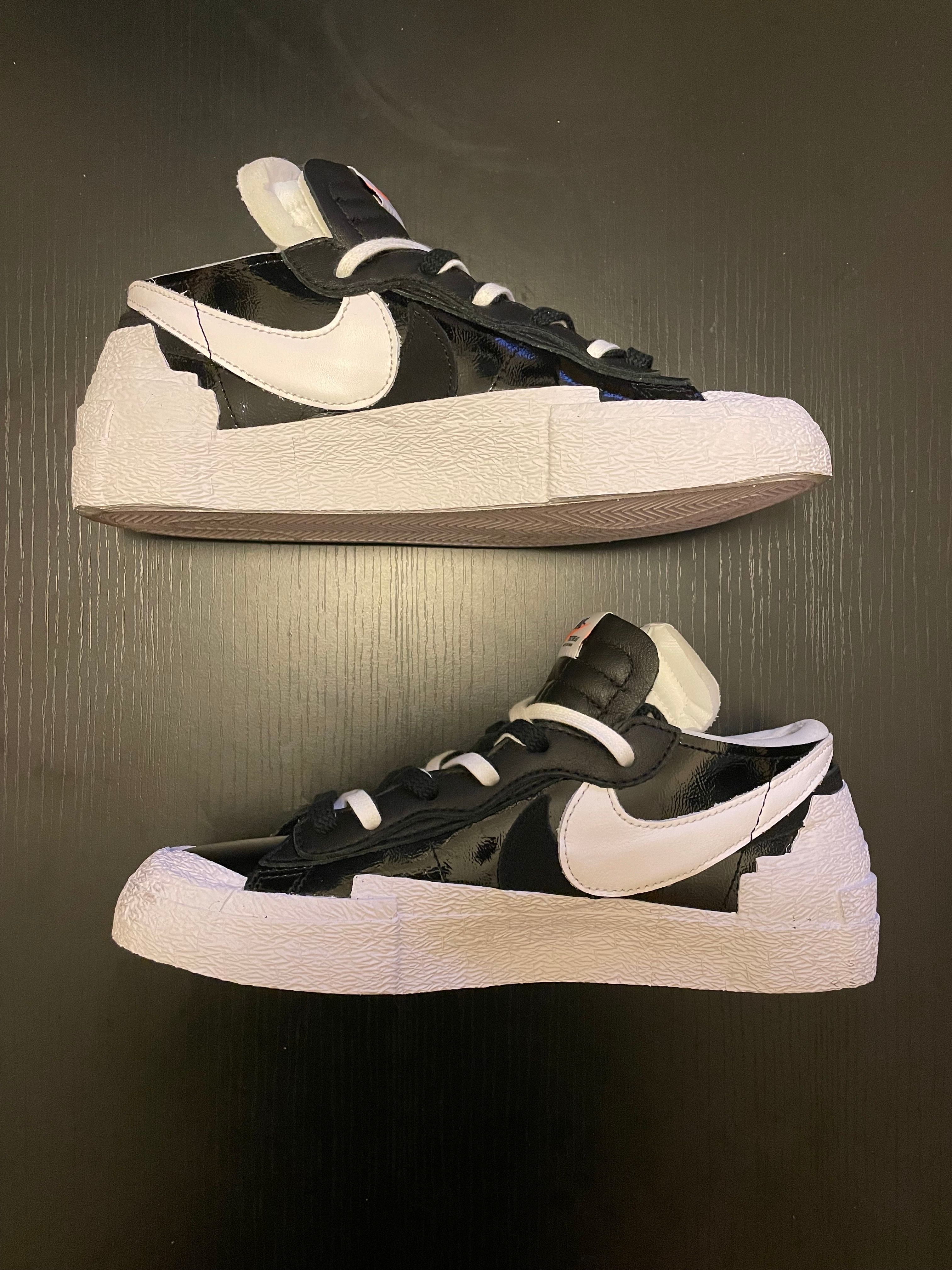 sacai × Nike Blazer Low "Black Patent Leather"