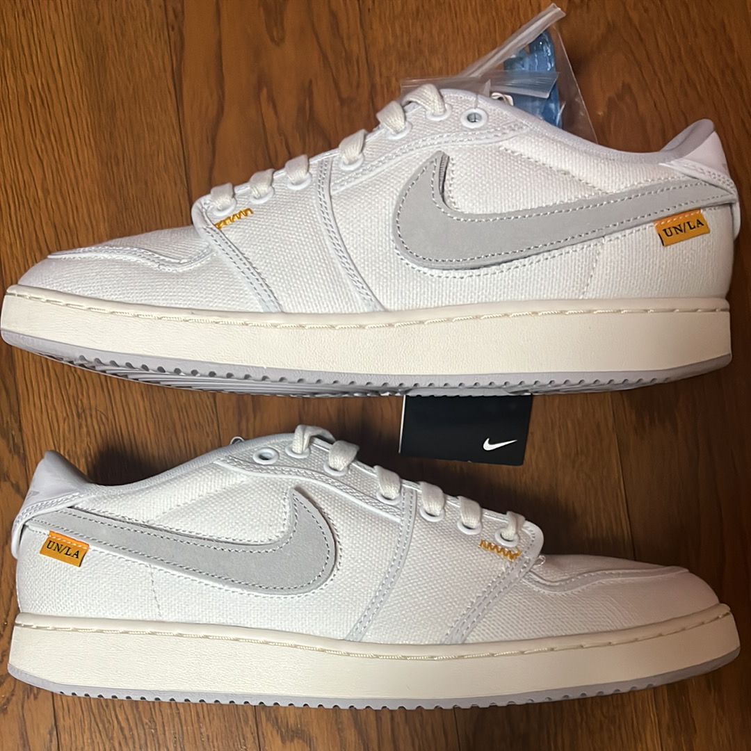 UNION × Nike Air Jordan 1 Low KO "White Canvas"