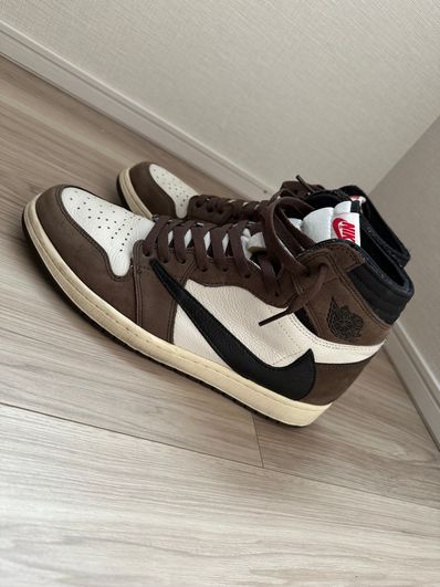 Travis Scott × Nike Air Jordan 1 Retro High OG TS SP "Sail/Dark Mocha"