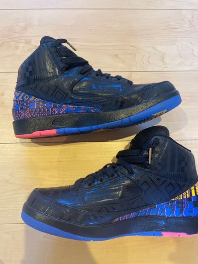 NIKE AIR JORDAN 2 RETRO BHM "BLACK"