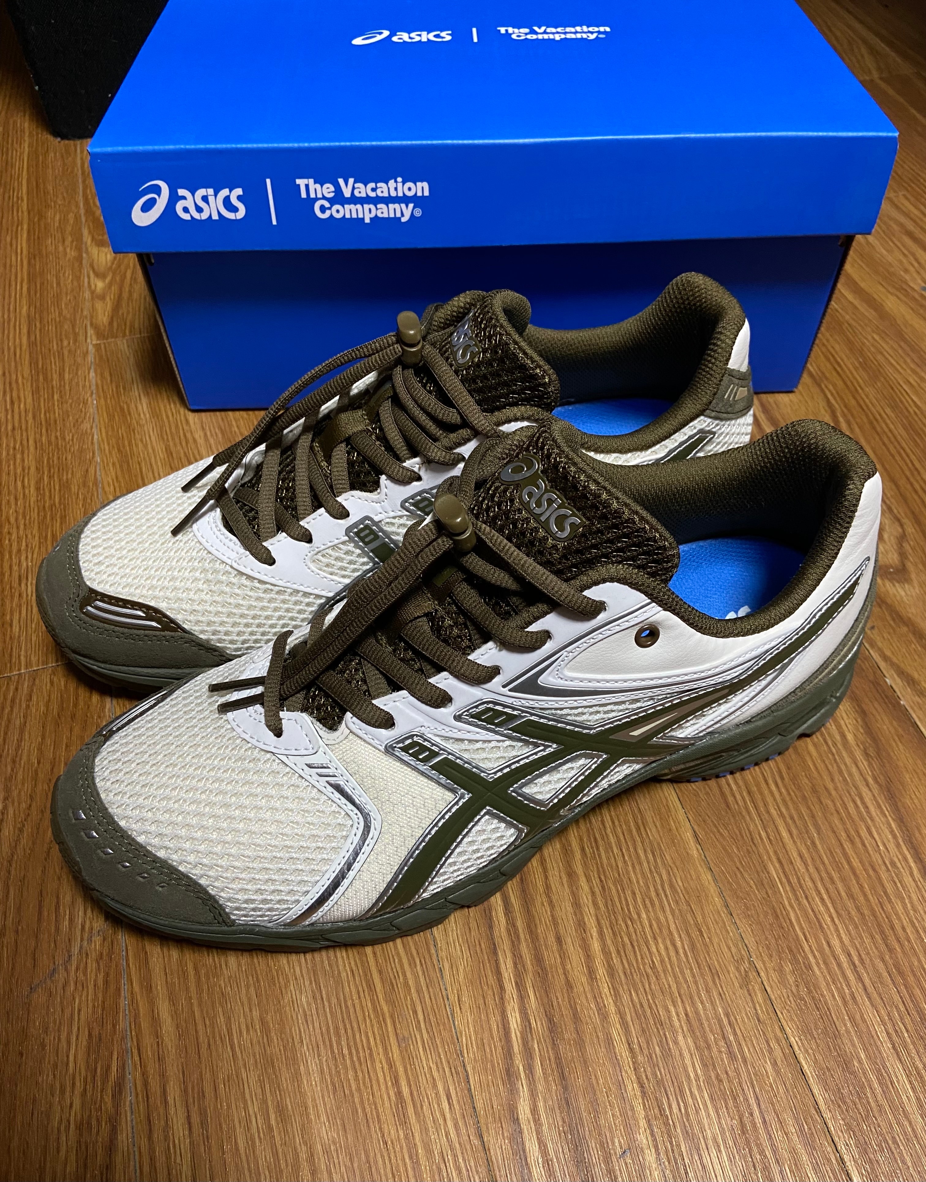 テンプテーションバケーション × アシックス ゲルDS トレーナー14 "クリーム/オリーブキャンバス"