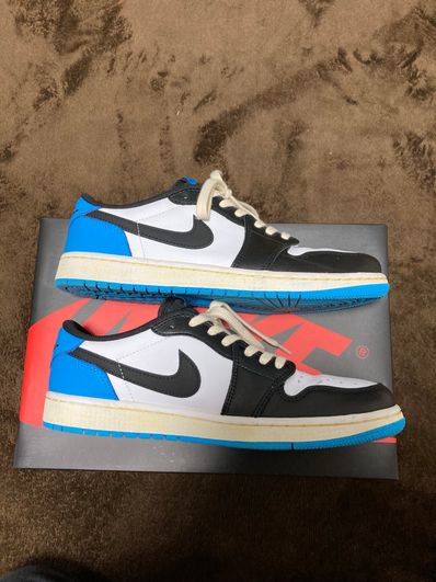 Nike Air Jordan 1 Low OG "Black and Dark Powder Blue/UNC"