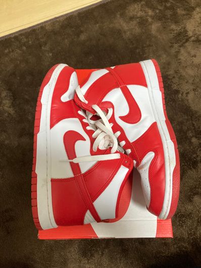 Nike Dunk High "Championship White and Red"