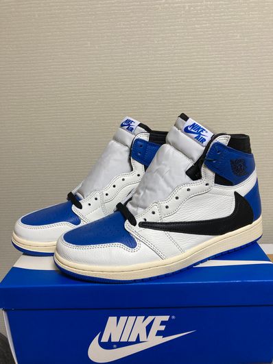 Travis Scott × fragment design × Nike Air Jordan 1 Retro High OG SP "Military Blue"