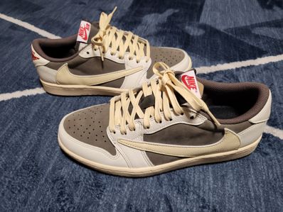 Travis Scott × Nike Air Jordan 1 Low OG SP "Reverse Mocha/Sail and Ridgerock"