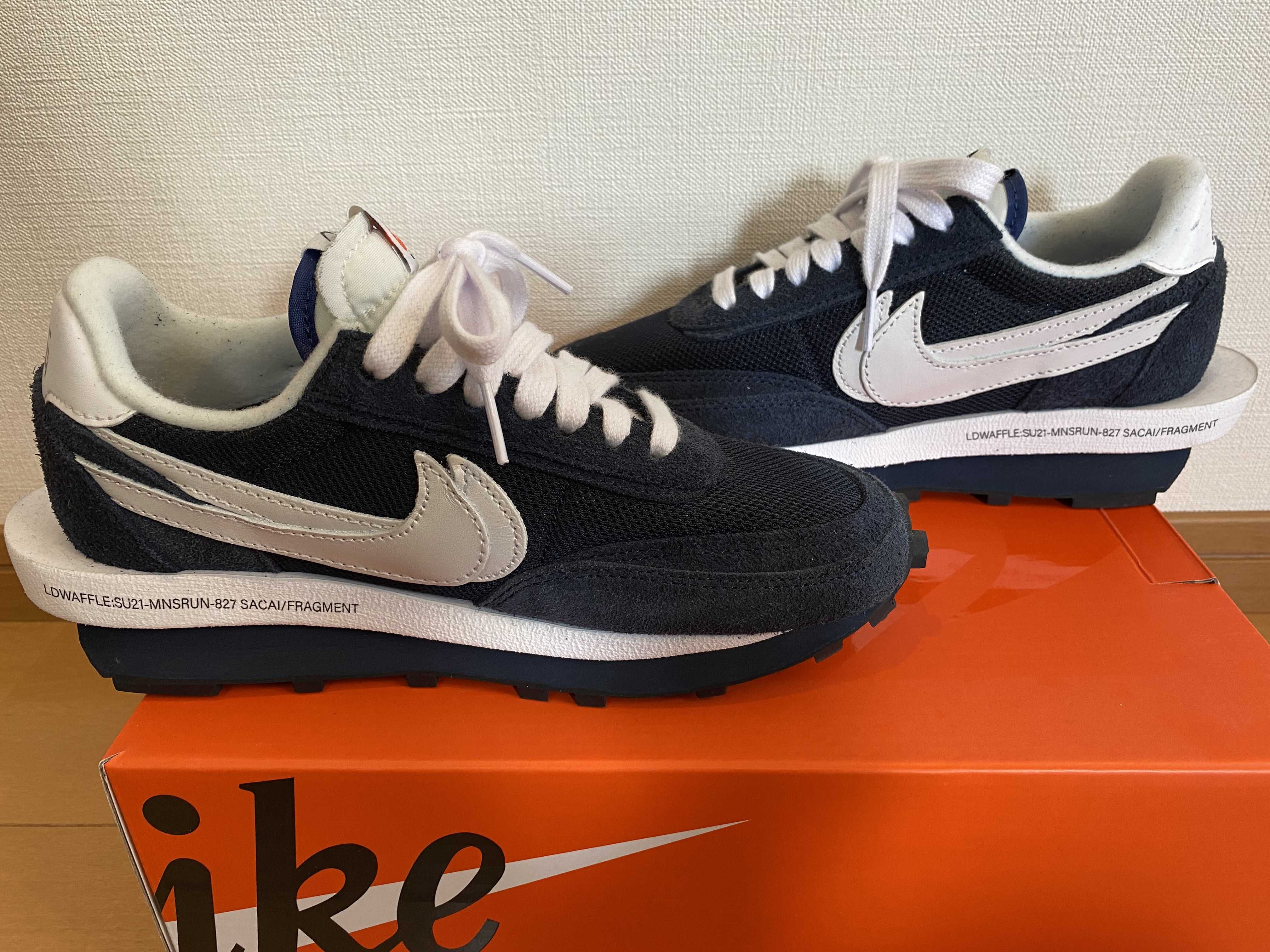 Fragment × sacai × Nike LD Waffle "Blackended Blue"