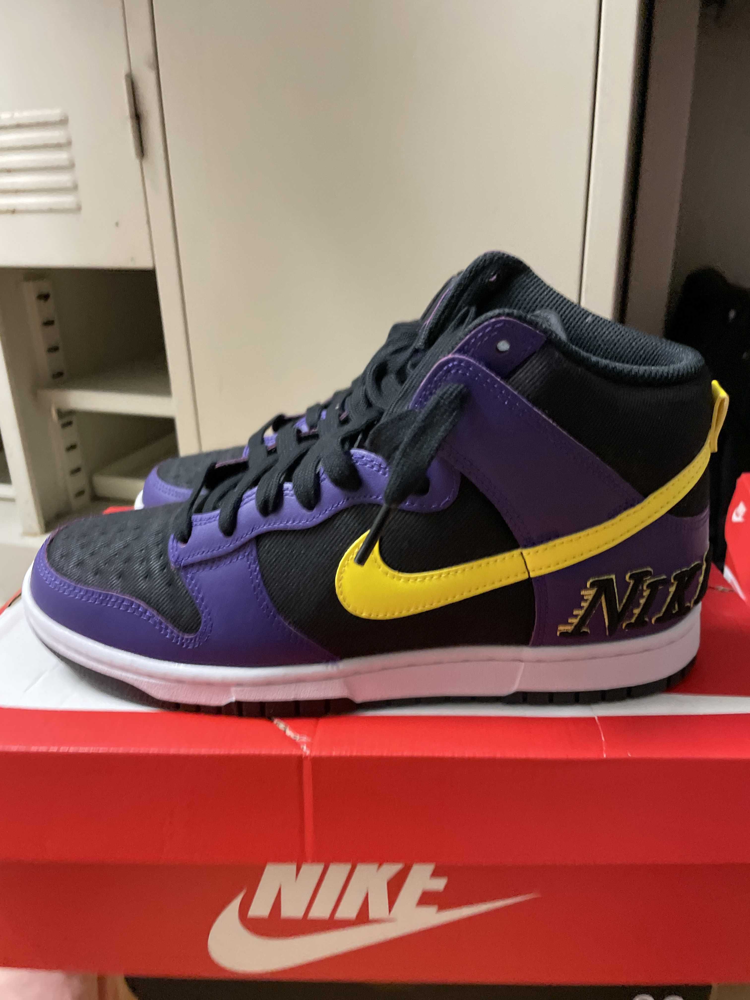 Nike Dunk High EMB "Lakers"
