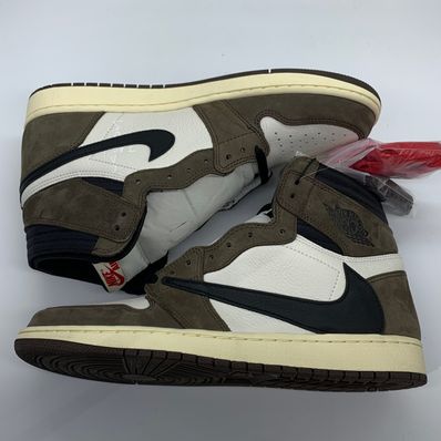 Travis Scott × Nike Air Jordan 1 Retro High OG TS SP "Sail/Dark Mocha"