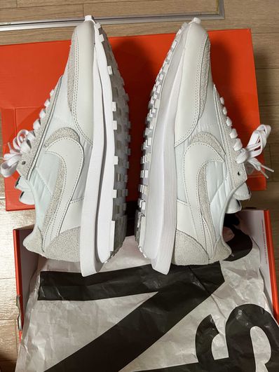 sacai × Nike LDV Waffle "Triple White"