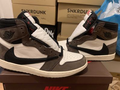 Travis Scott × Nike Air Jordan 1 Retro High OG TS SP "Sail/Dark Mocha"