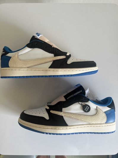 Travis Scott × fragment design × Nike Air Jordan 1 Low OG SP "Military Blue"