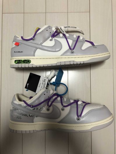 Off-White × Nike Dunk Low "Sail/Neutral Gray"