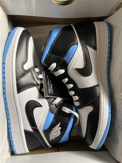 Nike Women's Air Jordan 1 Mid "Black/University Blue"