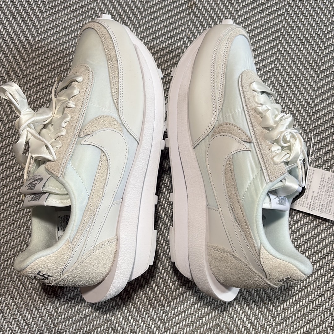 sacai × Nike LDV Waffle "Triple White"