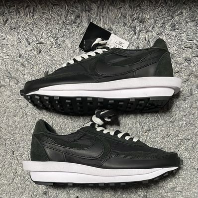 sacai × Nike LDV Waffle "Triple Black"