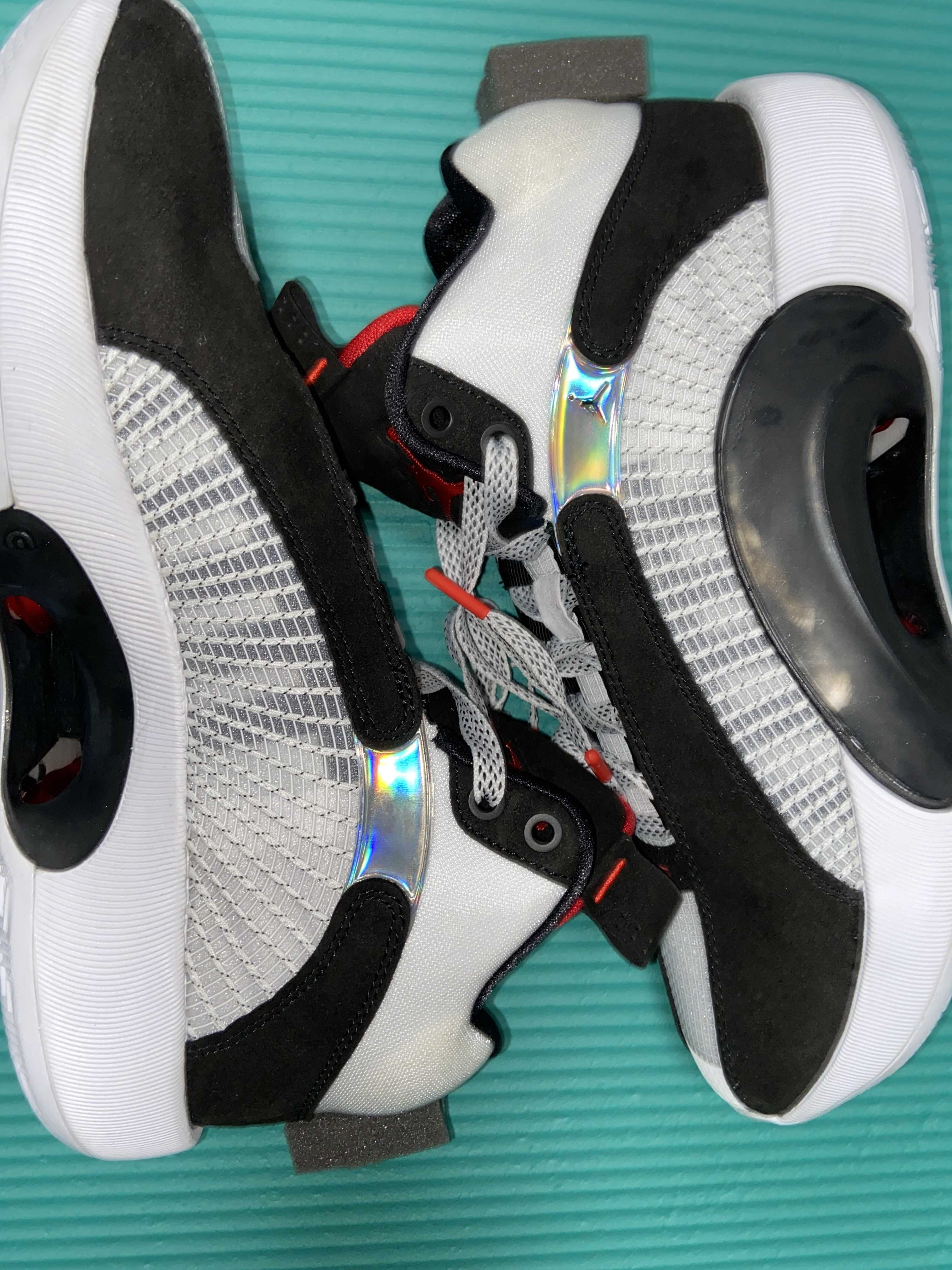 Nike Air Jordan 35 DNA "White/Gym Red/Black" (White Sole)