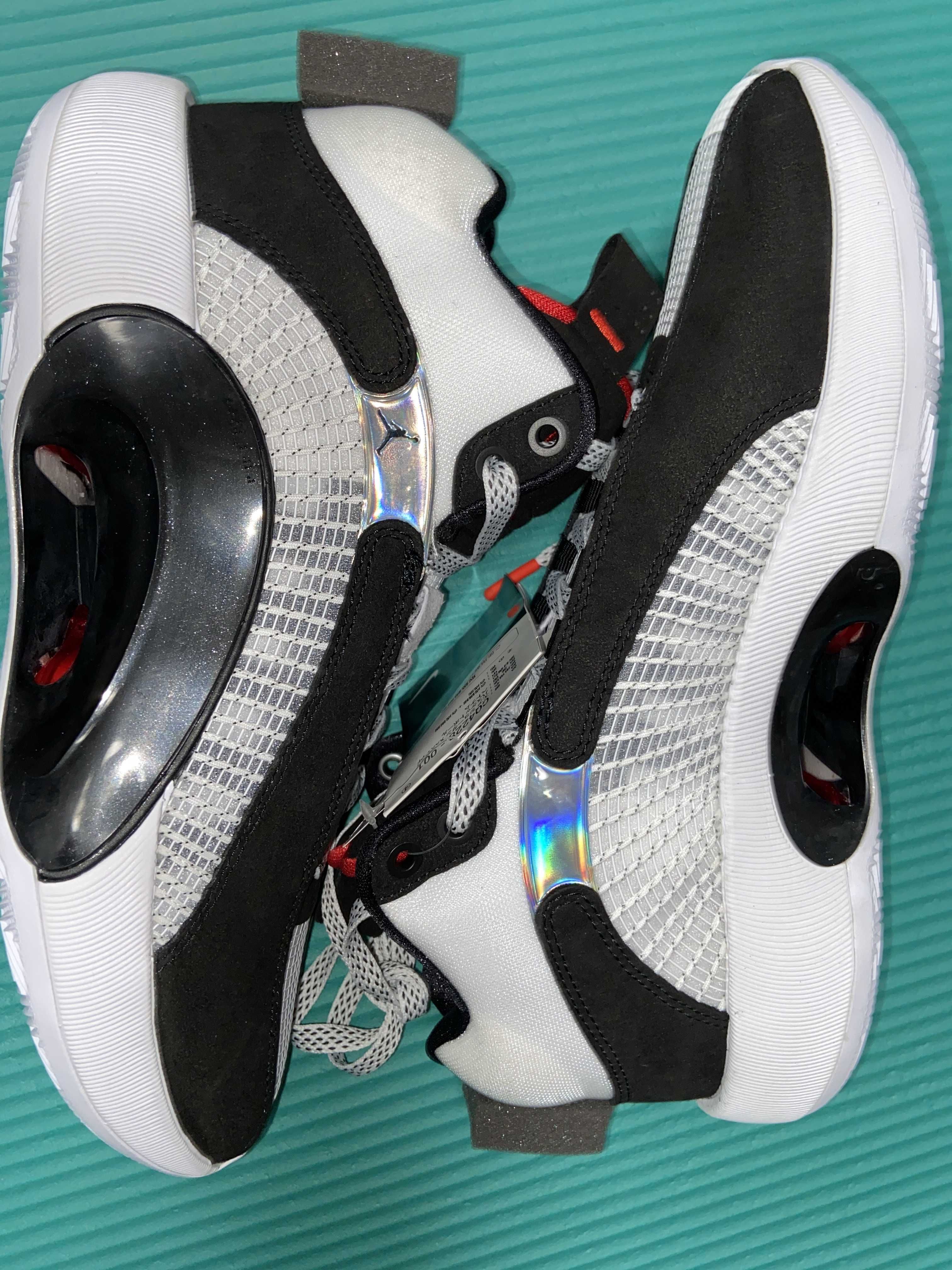 Nike Air Jordan 35 DNA "White/Gym Red/Black" (White Sole)