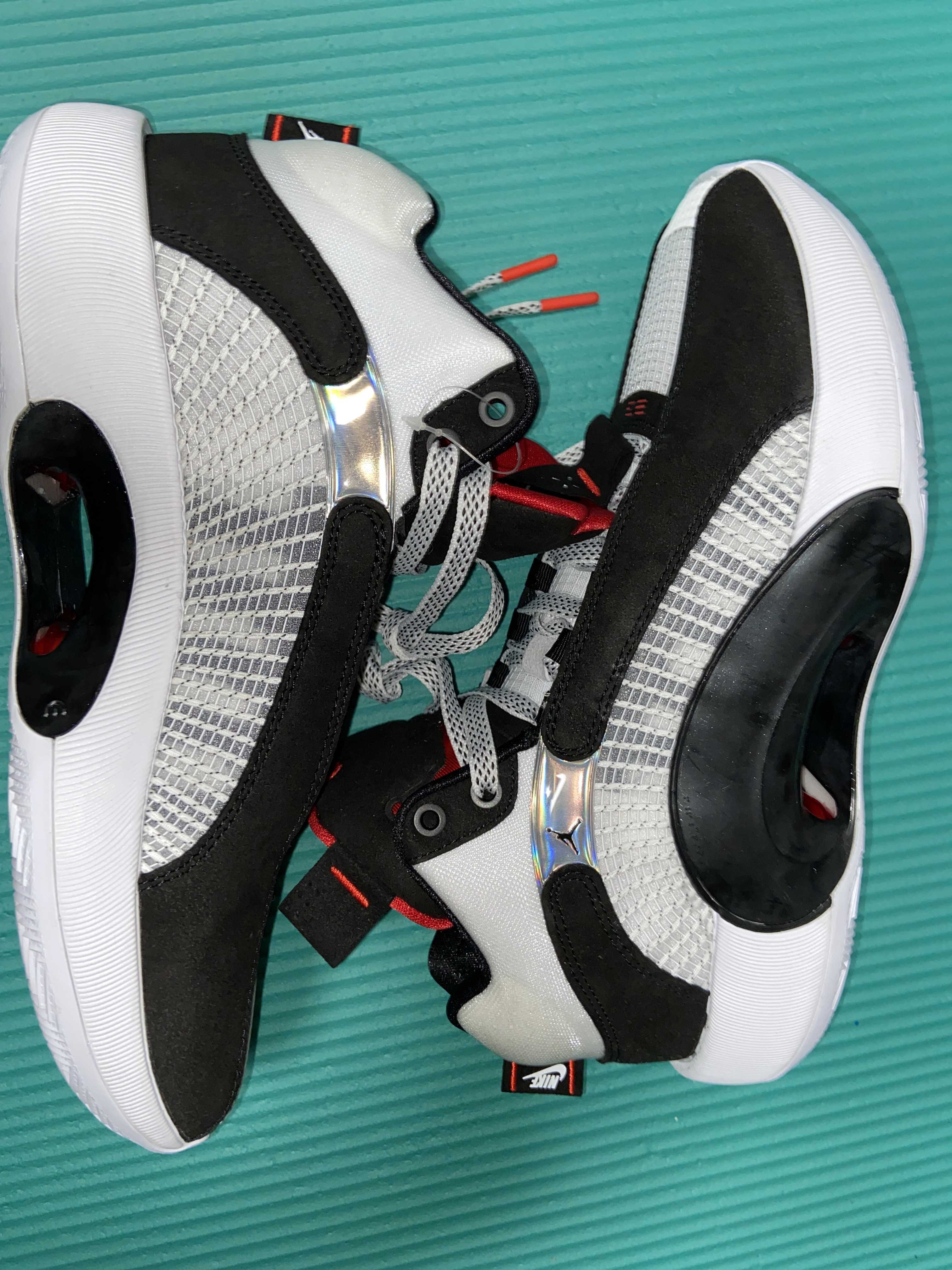 Nike Air Jordan 35 DNA "White/Gym Red/Black" (White Sole)