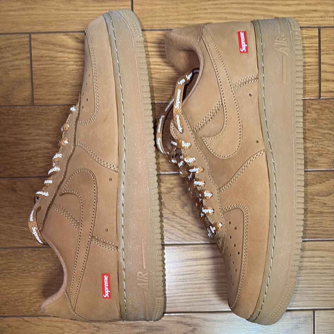Supreme × Nike Air Force 1 Low "Flax/Wheat"