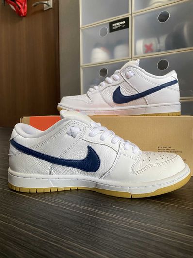 Nike SB Dunk Low "Orange Label White Navy"