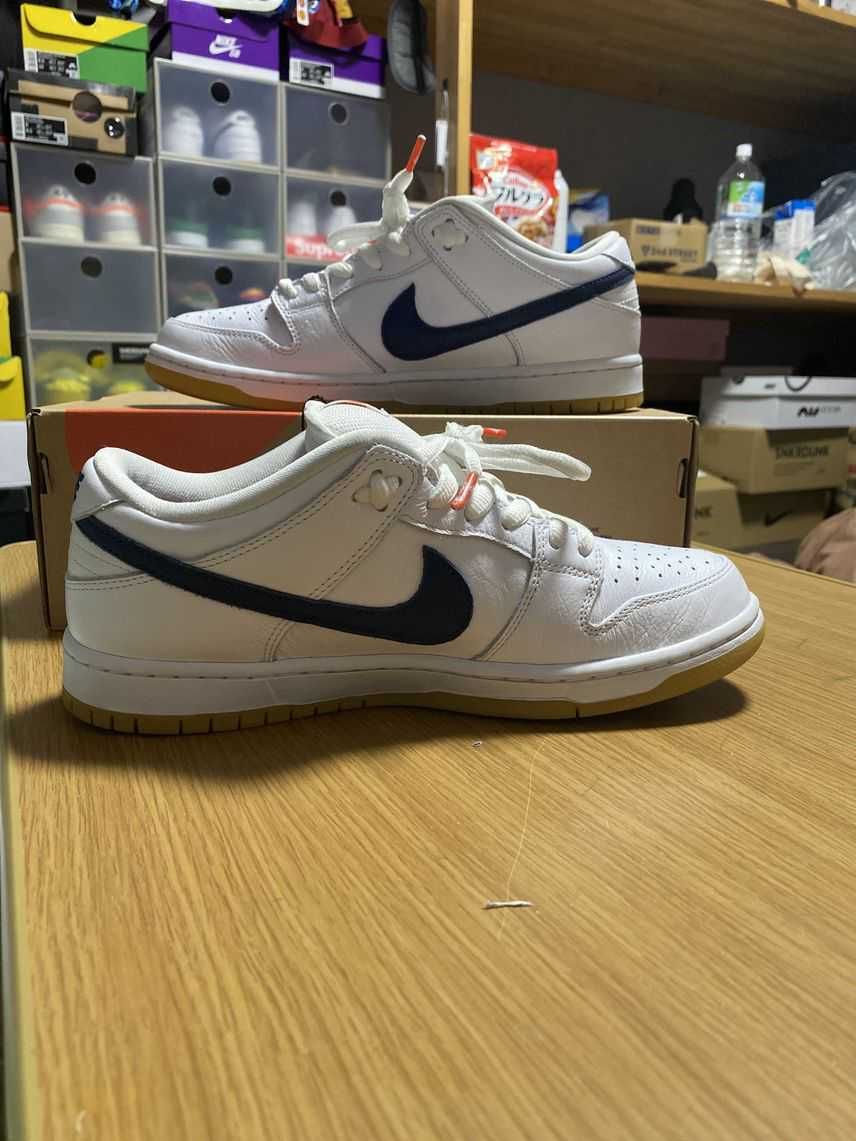Nike SB Dunk Low "Orange Label White Navy"