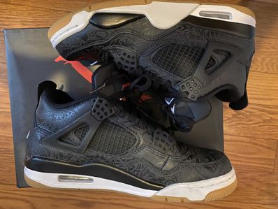 Nike Air Jordan 4 Retro "Laser Black/Gum"
