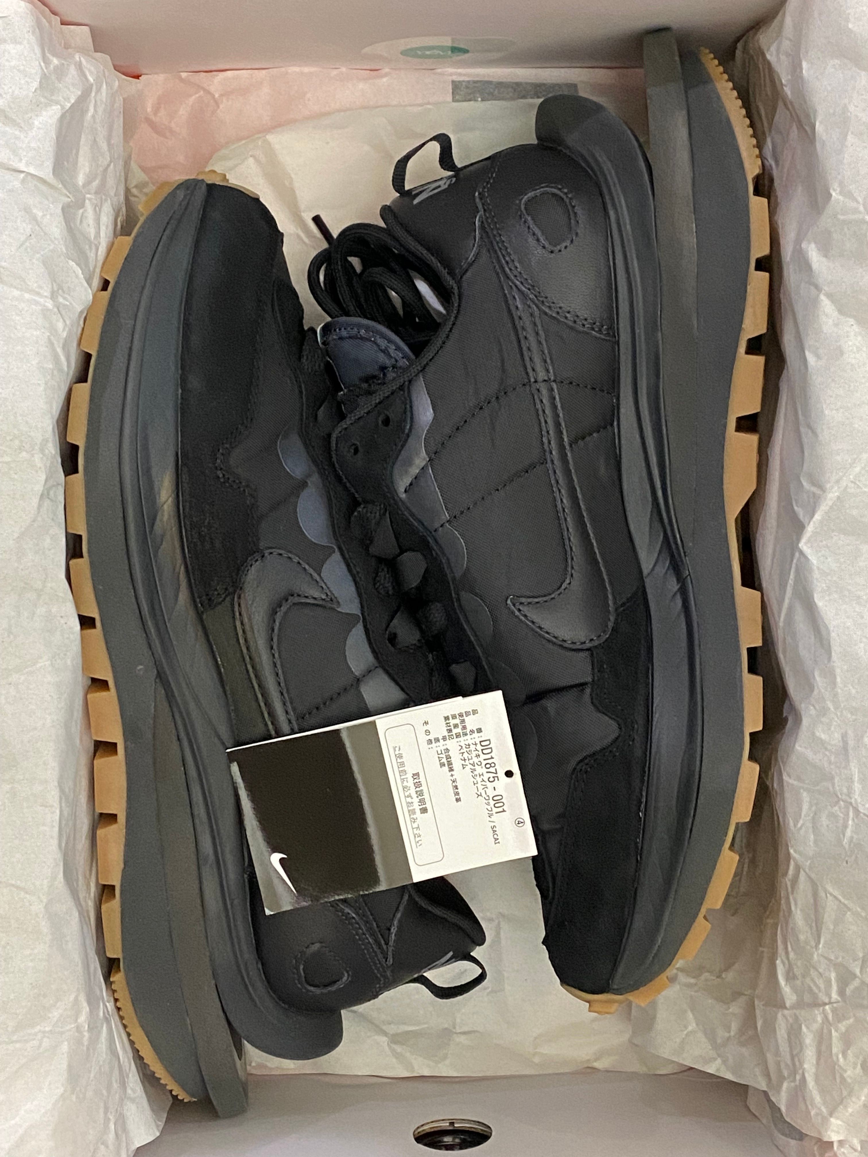 sacai × Nike VaporWaffle "Black Gum"