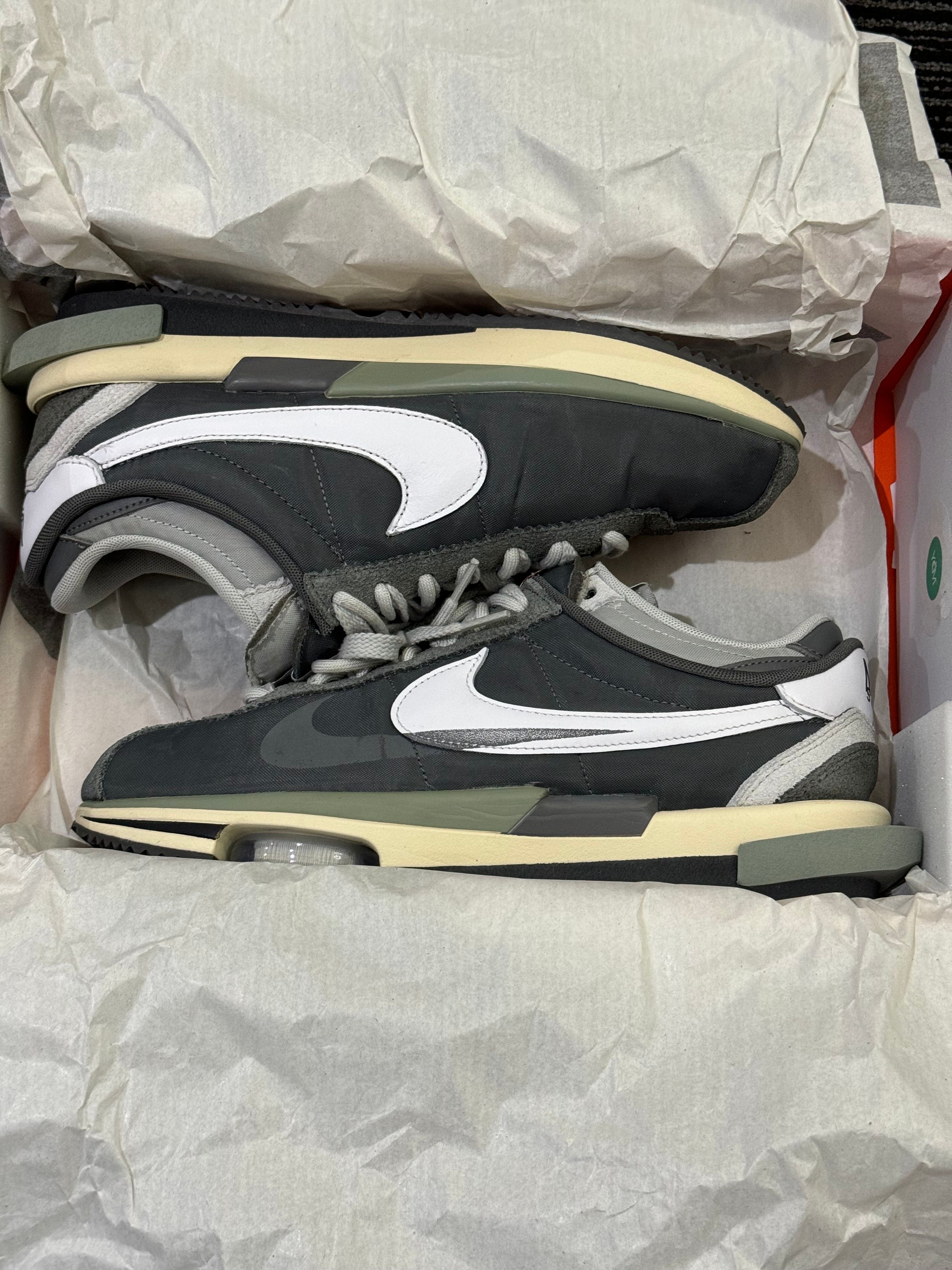 sacai × Nike Zoom Cortez "Iron Grey"